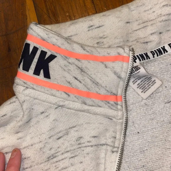 PINK Victoria's Secret Black and Gray Athletic Shorts - Picture 2 of 2